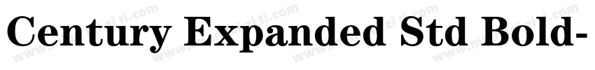 Century Expanded Std Bold字体转换
